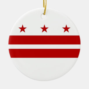Ornament with flag of Washington DC