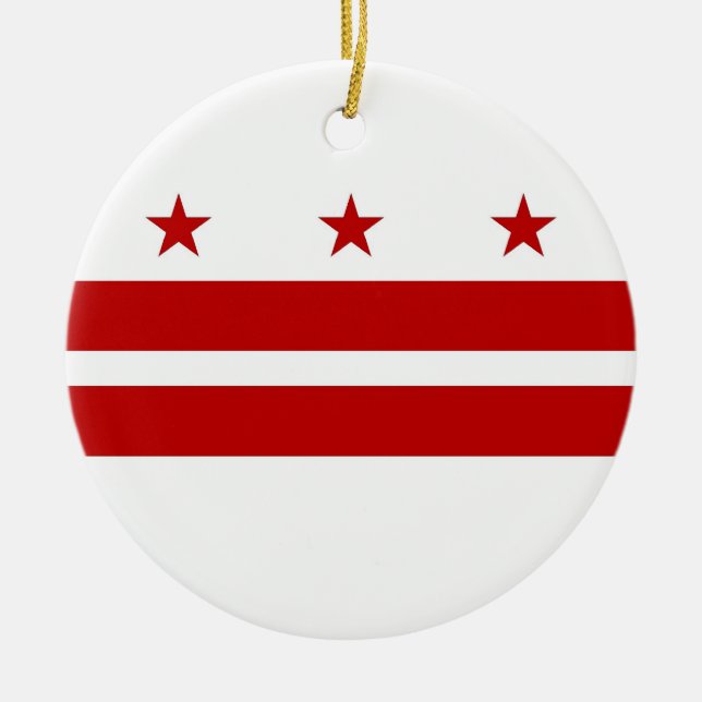 Ornament with flag of Washington DC (Front)