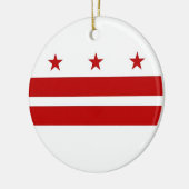 Ornament with flag of Washington DC (Left)
