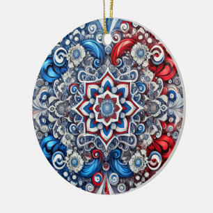 Ornament with French Colours Design