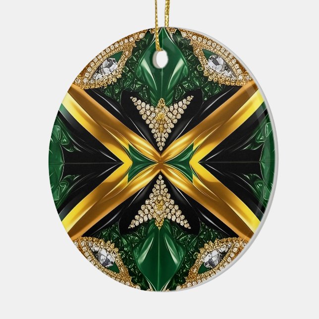 Ornament with Jamaican Colours Design (Left)