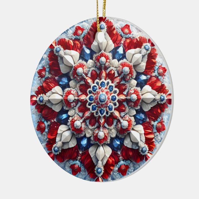 Ornament with Norway Colours Design (Left)