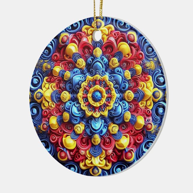 Ornament with Romanian Colours Design (Left)