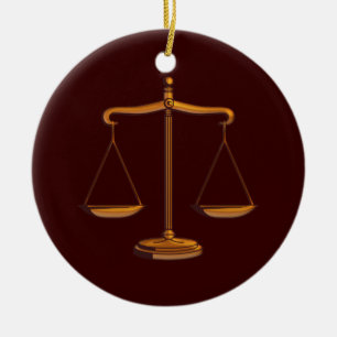 Ornament with Scales of Justice