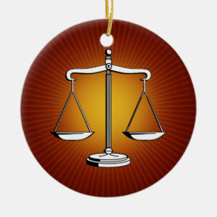 Ornament with Scales of Justice