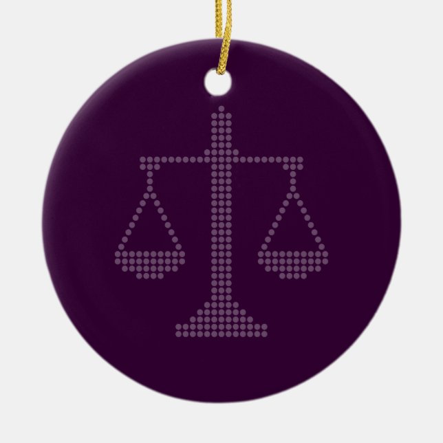 Ornament with Scales of Justice (Front)