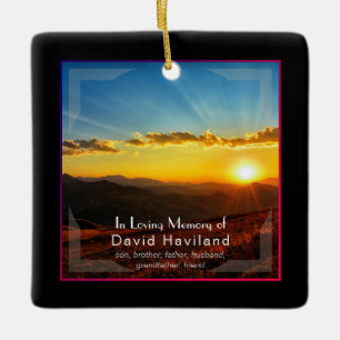 Ornament with Sunset and Photo- HAMbyWG