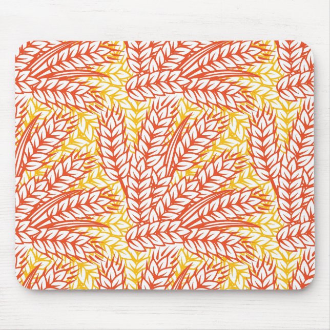 Ornament with wheat ears mouse mat (Front)