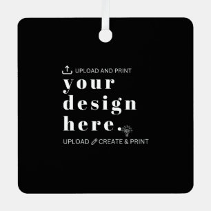 Ornament Your Design Upload Metal Square