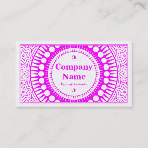 Ornamental 01 - Magenta on (Gold) Business Card