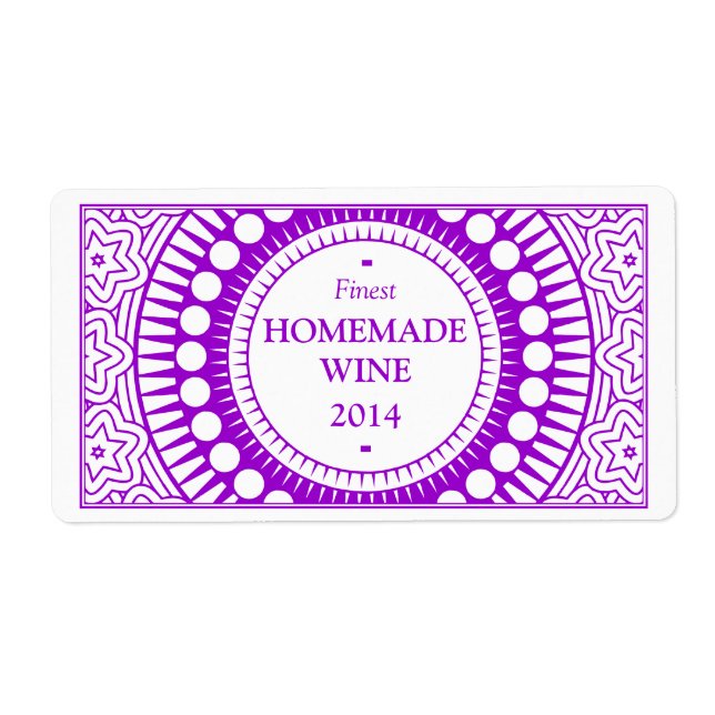Ornamental 01 - Purple on White (Front)