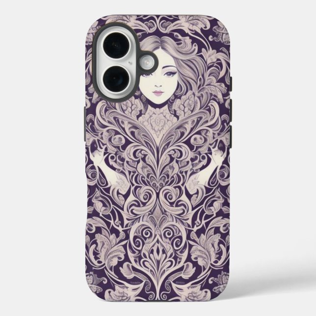 Ornamental Abstract Floral Case-Mate iPhone Case (Back)