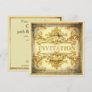 Ornamental Baroque Party Invitation
