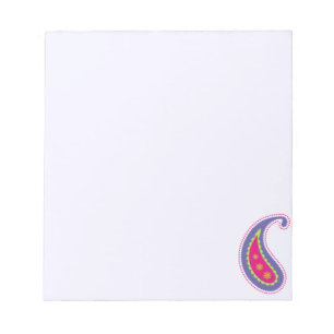 Ornamental Boho Floral Motif Notepad