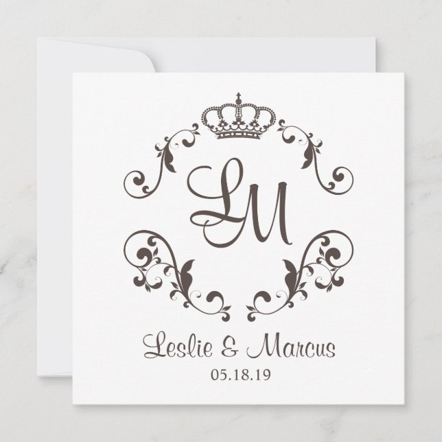 Ornamental Border with a Traditional Crown (Front)