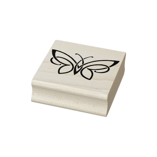 ornamental butterfly art stamp (Stamp)