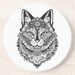 Ornamental Cat Coaster