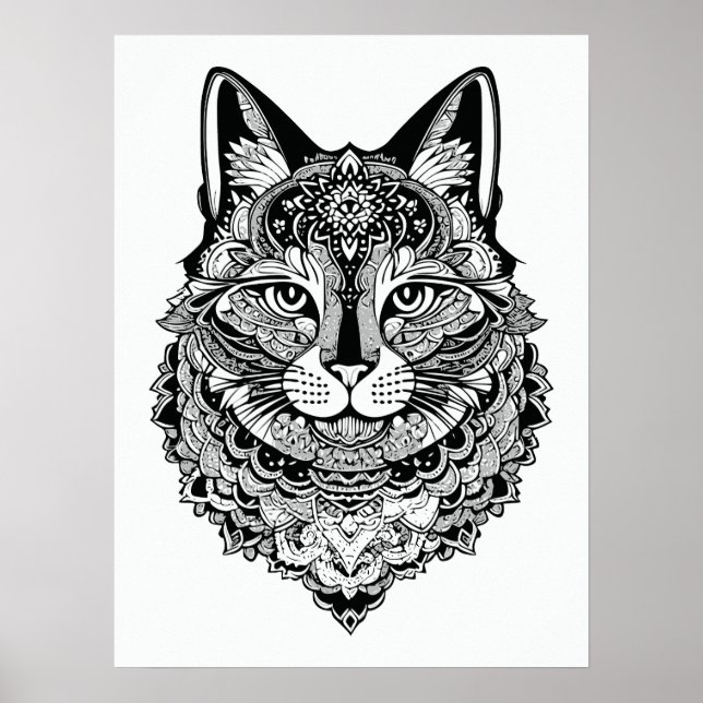 Ornamental Cat Poster (Front)