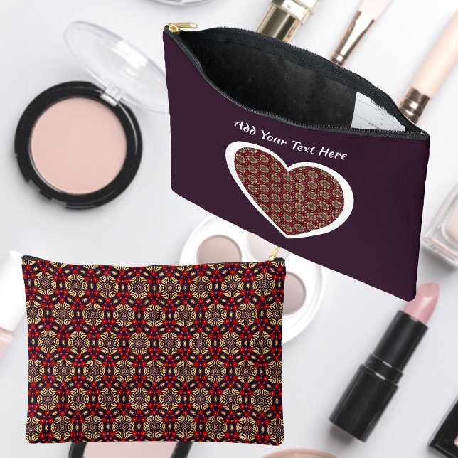 Ornamental Cherry Blossom Pattern Cosmetic Bag (Creator Uploaded)