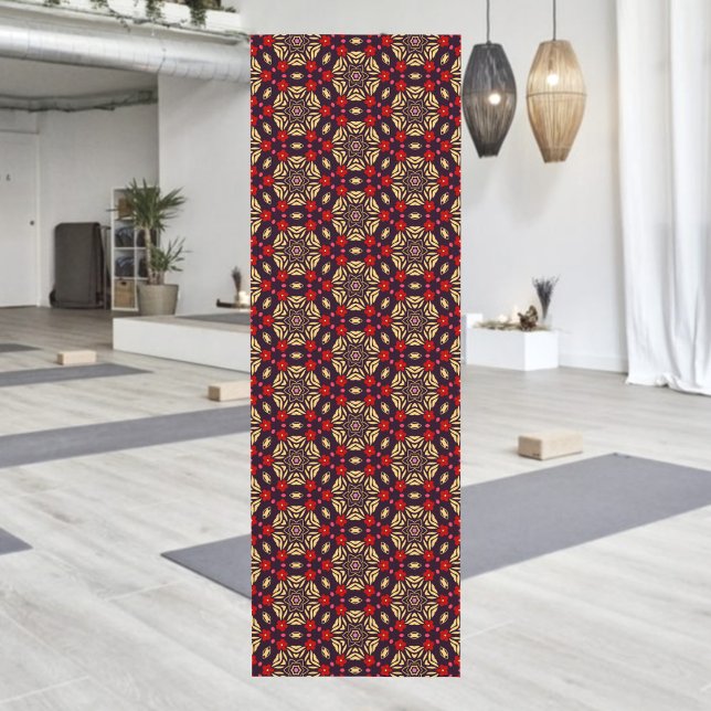 Ornamental Cherry Blossom Pattern Yoga Mat (Creator Uploaded)