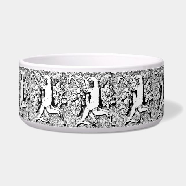 Ornamental Cherub Pet Bowl (Front)
