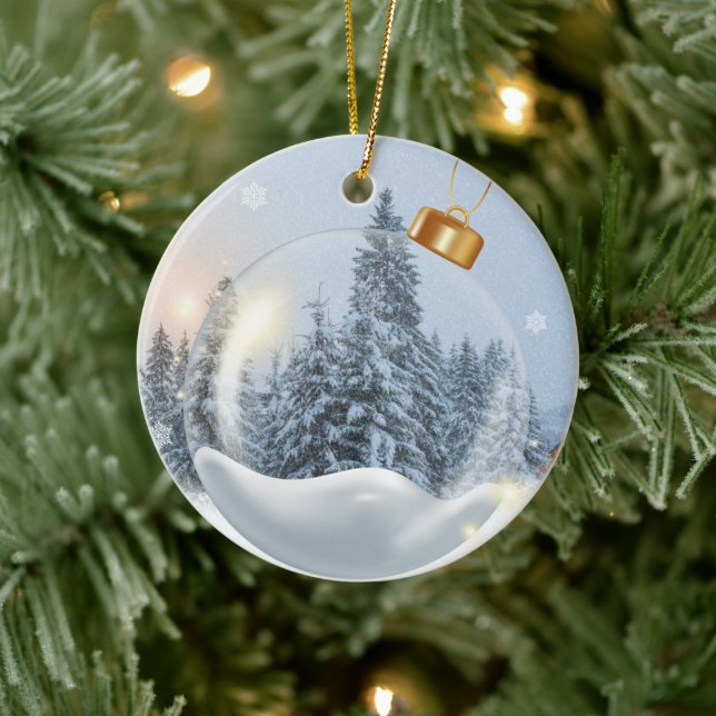 Ornamental Christmas Ceramic Tree Decoration (Tree)