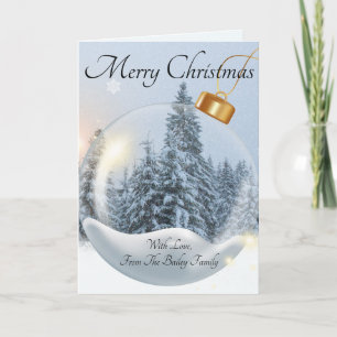 Ornamental Christmas Holiday Card
