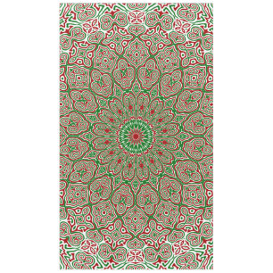 Ornamental Christmas Mandala 2 Tablecloth