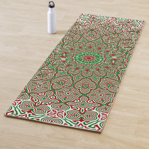 Ornamental Christmas Mandala 2 Yoga Mat