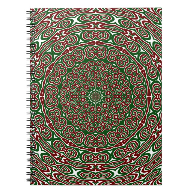 Ornamental Christmas Mandala Notebook (Front)