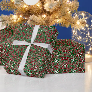 Ornamental Christmas Mandala Wrapping Paper