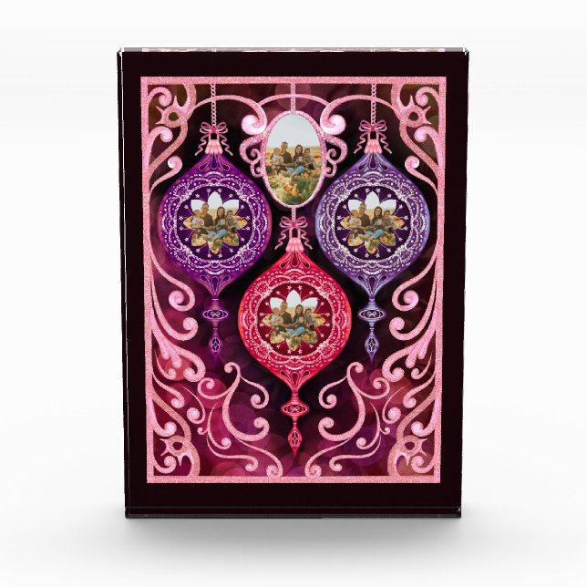 Ornamental Christmas - Photo Christmas card (Front)