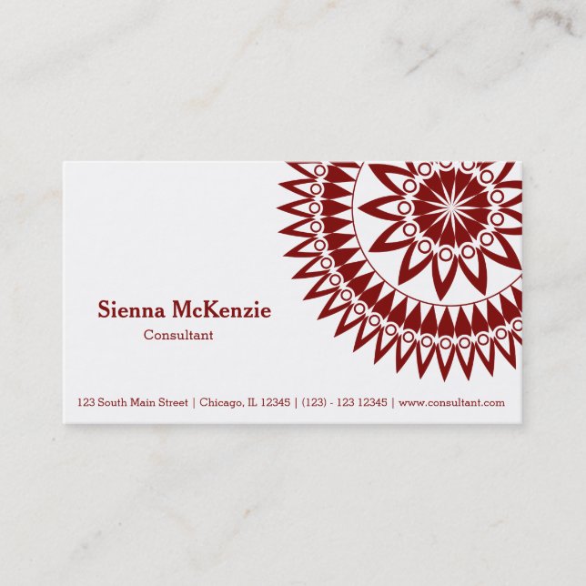 Ornamental Consultant Business Card (Front)