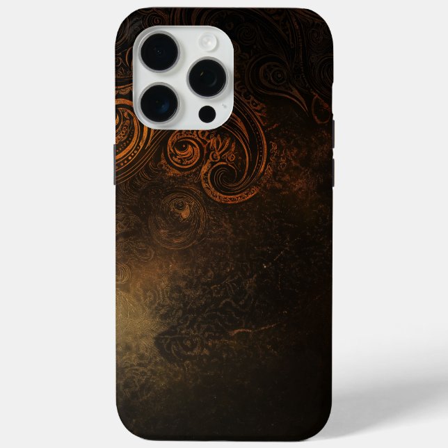🖤 Ornamental Dark Gold Pattern - Luxurious & Intr Case-Mate iPhone Case (Back)