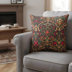 Ornamental design inspired by William Morris Cushion