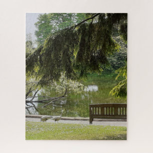 Ornamental Duck Pond Jigsaw Puzzle