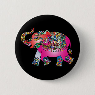 ornamental elephant button