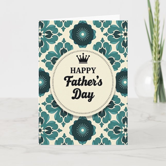 Ornamental Fathers Day Card (Front)
