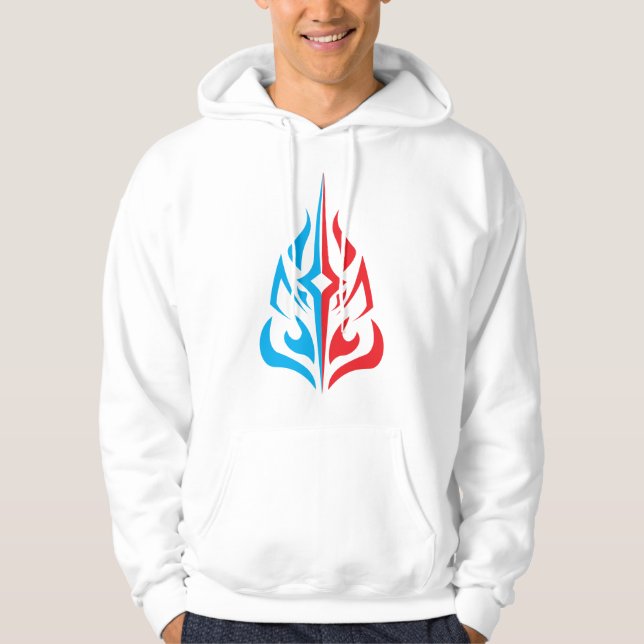 Ornamental Floral Design Hoodie (Front)