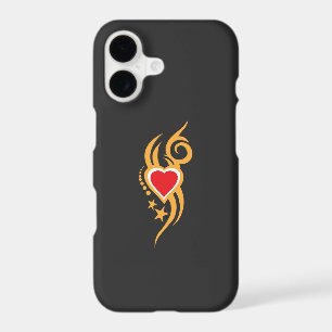 Ornamental Floral Heart Tattoo