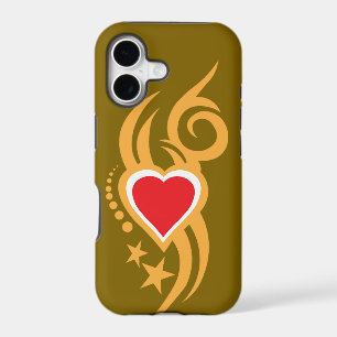 Ornamental Floral Heart Tattoo