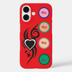 Ornamental Floral Heart Tattoo  iPhone 16 Case