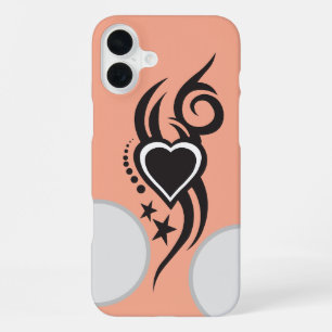 Ornamental Floral Heart Tattoo  iPhone 16 Plus Case