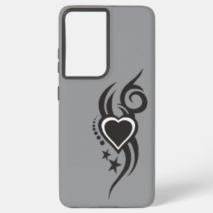 Ornamental Floral Heart Tattoo  Samsung Galaxy Case