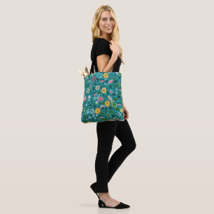 Ornamental Floral Pattern Tote Bag