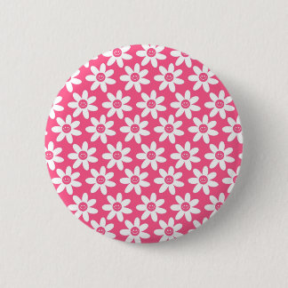 Ornamental Flower 6 Cm Round Badge