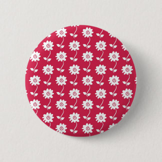 Ornamental Flower 6 Cm Round Badge