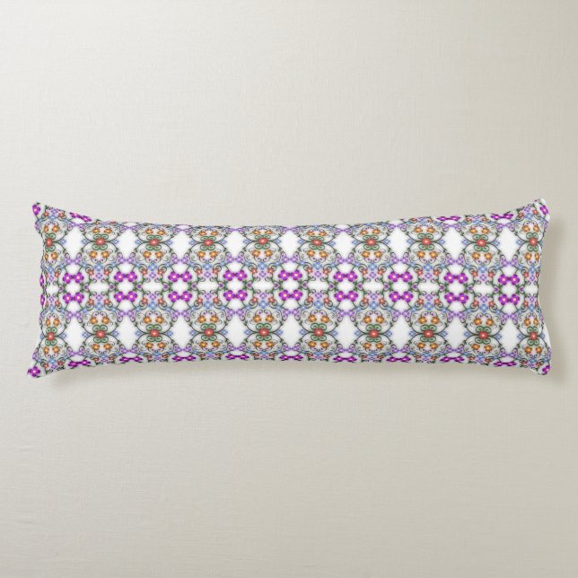 ornamental flowers body pillow (Front)