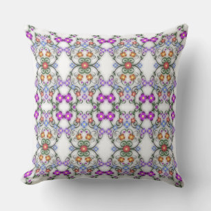 ornamental flowers outdoor pillow