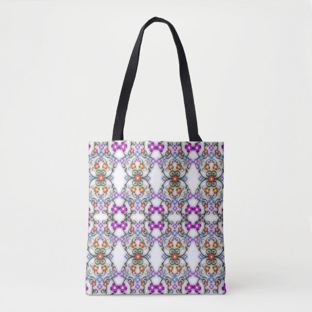 ornamental flowers tote bag (Front)